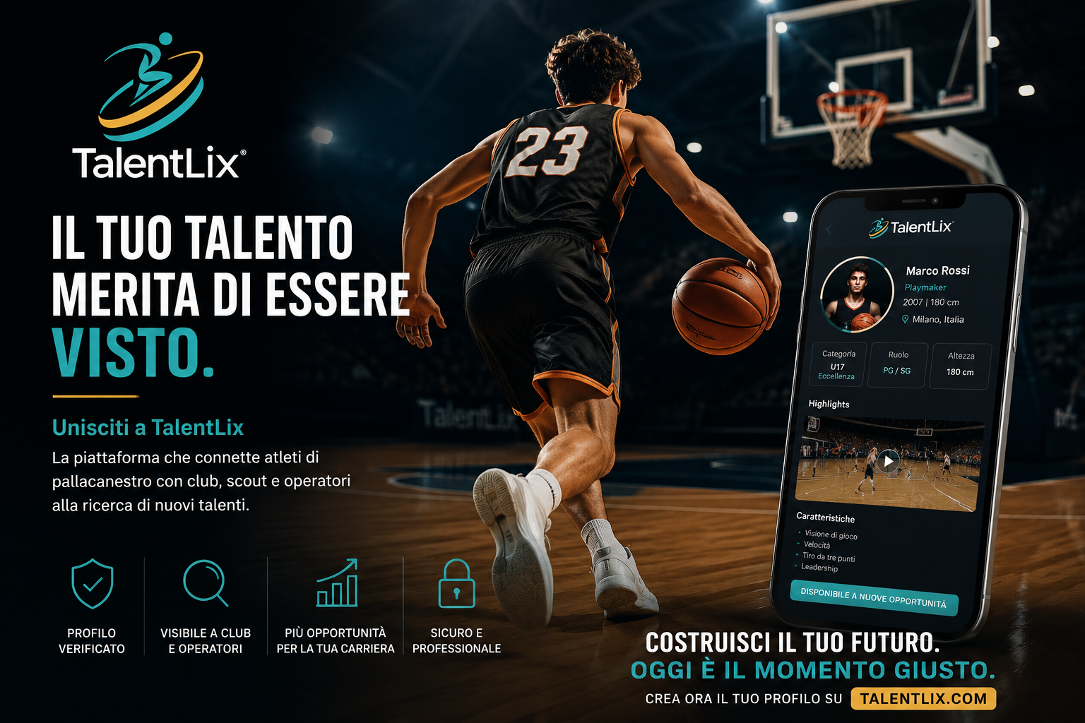 Basket in Italia: se vuoi essere notato, devi essere visibile